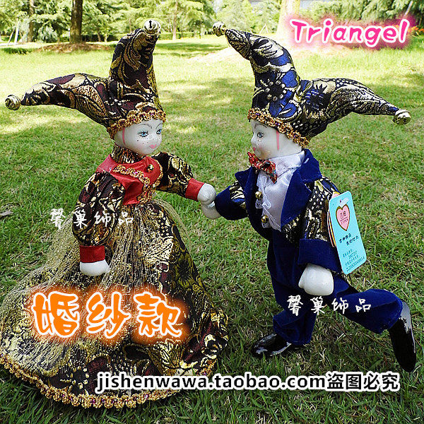 包邮-婚纱款10寸 吉神娃娃 triangel 缘分天使祈缘天使 婚庆娃娃