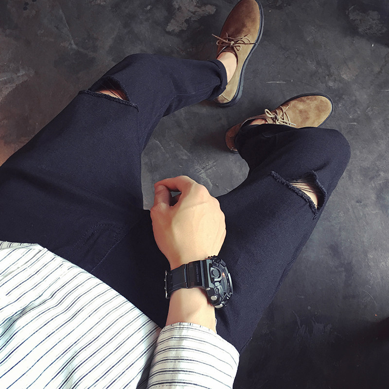 Jeans pour adolescent pieds Slim pour automne - Ref 1474604 Image 1