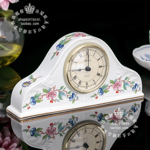 英国制Aynsley茶几欧式陶瓷桌钟