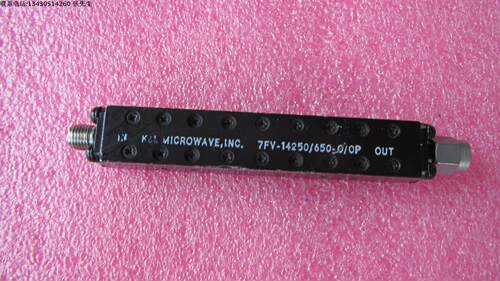 美国K&L进口 7FV-14250/X650-0/0P 14.25GHz SMA母 RF 射频微波同轴带通滤波器 质量包好，包能用 可提供详细测试图 品牌：K&L 型号  7FV-14250/X650-0/0P 中心频率：14.25GHz   带宽频率： 650MHz ，请看测试图