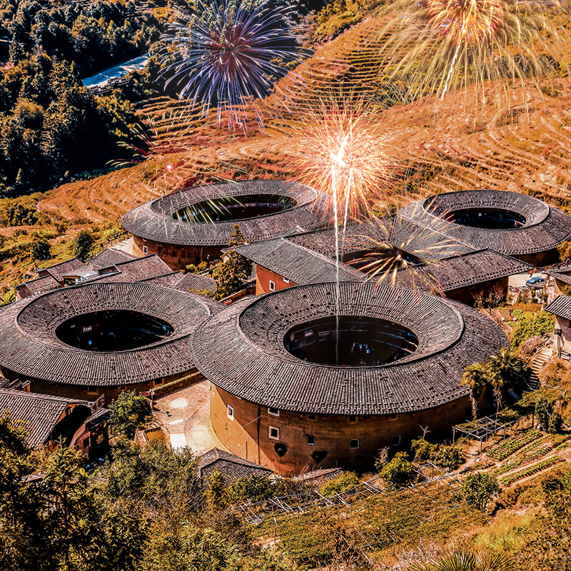 漳州南靖动车站出发土楼包车一日游田螺坑云水谣永定土楼包车服务