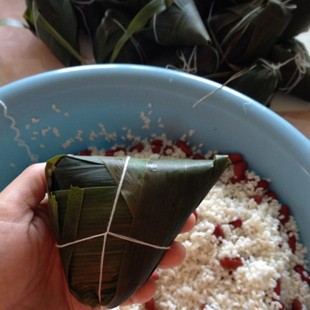 江苏泰州兴化特产端午节红豆粽子 糯米粽子纯手工 糕点小吃