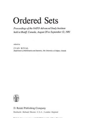 【预订】Ordered Sets: Proceedings of the NAT...
