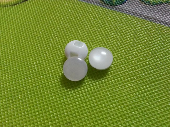 12MM珍珠白色隧道口毛衣纽扣衬衣纽扣