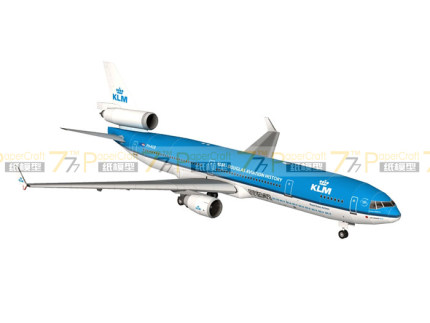 纸模型非成品 麦道MD-11荷兰皇家航空1:72 1:100 民航客机飞机