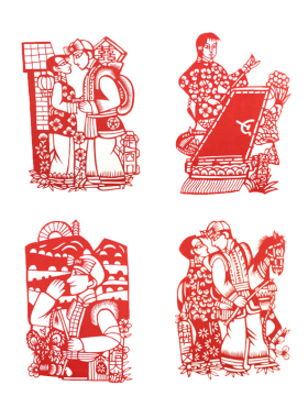 手工剪纸画窗花工艺品旅游纪念品