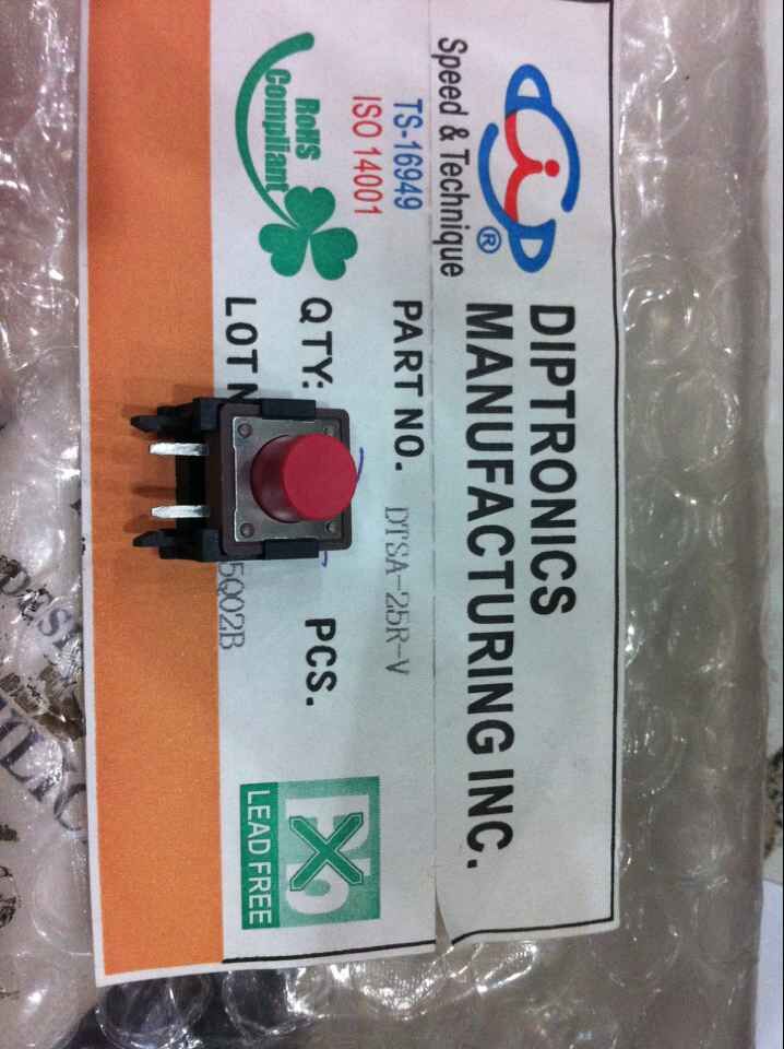 供应圆达开关DTSA-25R-V 力度260GF  台湾DIP按键