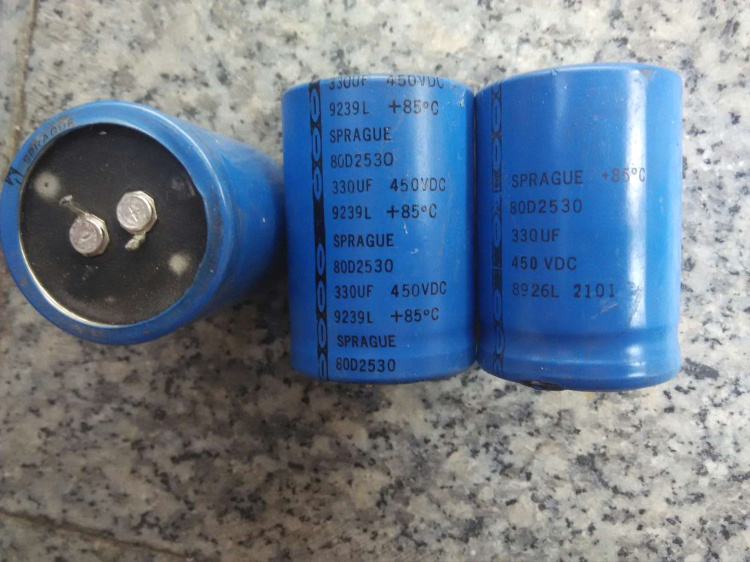 SPRAGUE 拆机美国思碧（化工） 80D系列 450V 330UF 高压发烧电容