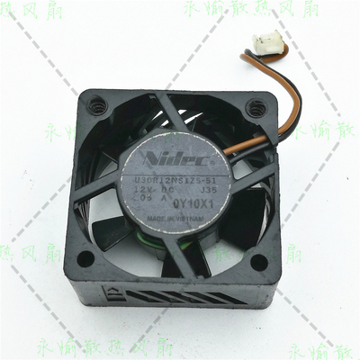 原装 NIDEC U30R12NS1Z5-51 12V 3010 笔记本 3CM 投影机小风扇