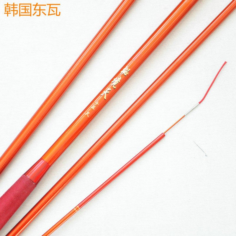 钓鱼韩国东瓦综合竿鱼竿超轻绚丽