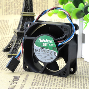 Nidec TA225DC B35198-35 6025 12V 0.14A PWM温控4线 机箱风扇
