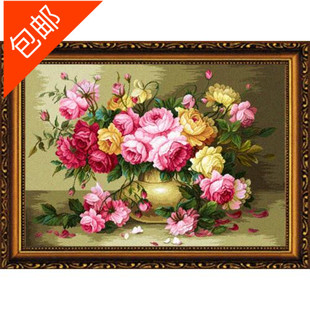 尚美绒绣 毛线绣 半针绣 绒线绣 静物系列 情牵缘 正品手工艺品