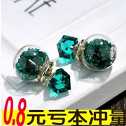 Hàn quốc phiên bản của nhỏ tươi mở vòng opal không gây dị ứng vòng đeo tay nữ vòng đeo tay thời trang bông tai phụ kiện ba mảnh