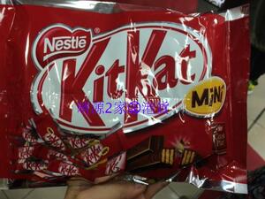 香港代购 美国雀巢Kitkat 牛奶朱古力威化 145g包装巧克力