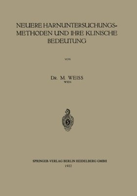 【预订】Neuere Harnuntersuchungsmethoden Und...