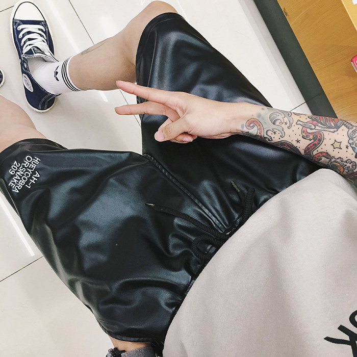 Pantalon cuir homme en vrac pour adolescent pour été - Ref 1480451 Image 1