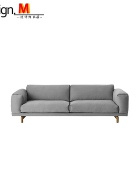Design北欧 设计师家具 rest 3-seater sofa/简约现代真皮沙发