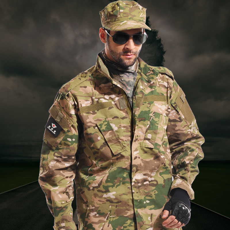 Walker outdoor cp soldiers in camouflage clothes suit special tactical training uniform Army fans clothing CS