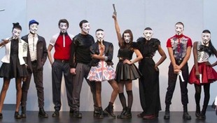 街舞假面具表演鬼步舞会白色面具 仇杀面具男款全脸面具v字面具