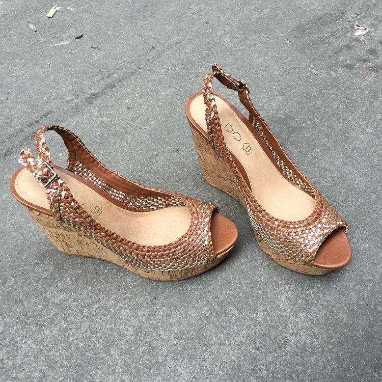 European single genuine Color collision protection PU weave With slope Waterproof Sandals 38 code Gorgeous women's shoesin the Women's Shoes, Sandals  category - from Buy2taobao.com to provide professional Taobao agent buy service
