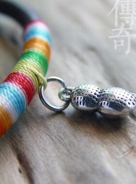 西藏手串项链金刚藤挂件银管