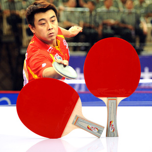 正品 E双面反胶乒乓球拍送拍套 双鱼乒拍