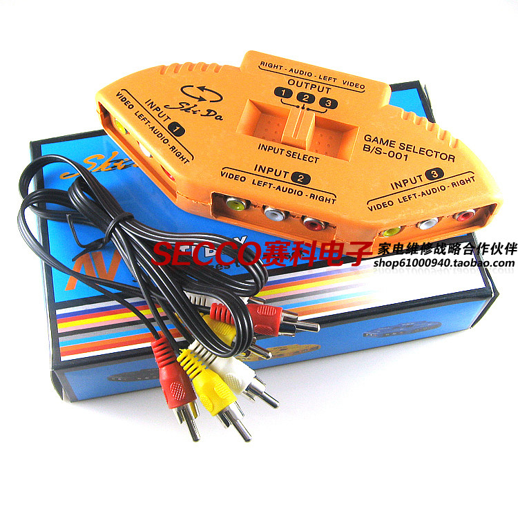 〖全新原裝〗三進壹出AV轉換器 音視頻切換器 機頂盒/DVD選擇開關在類目 3C數碼配件, 家電影音周邊配件, 射頻器/轉換器中 - 來自Buy2taobao.com提供專業的淘寶代購服務