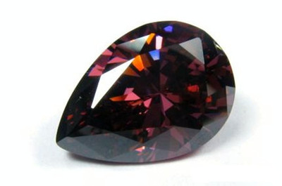 俄罗斯进口胭锆胭红锆石烟锆5A级宝石裸石仿钻水钻瑞士钻水滴梨形