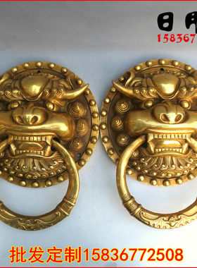 特价椒图龙子门拉手铺首风水铜器