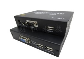 捷弘讯KVM延长器交换机级联200A VGA+USB键鼠网线网络传输100米IP