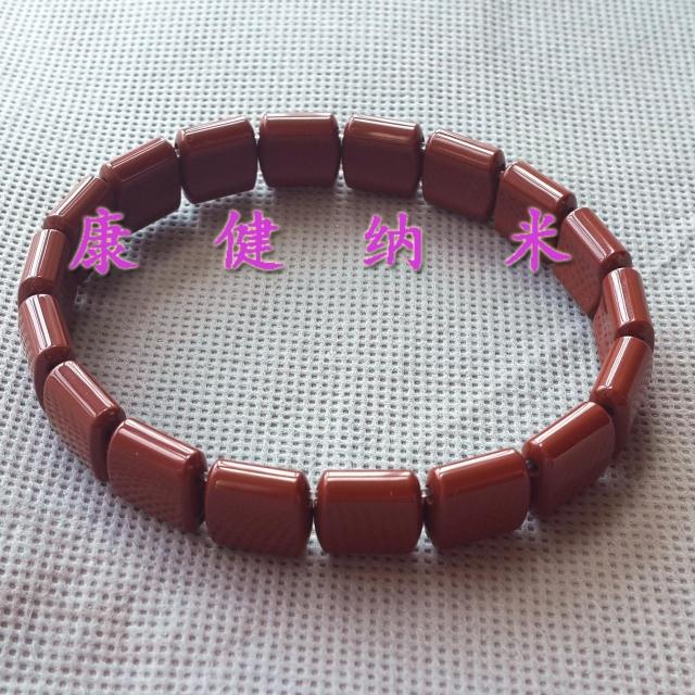 新款韩国托玛琳 锗石  宽款两孔手排 手链