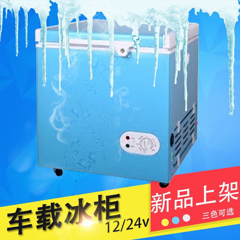 赐锐12v24v车载冰箱车家两用冰柜房车户外太阳能蜂场养殖场冰柜