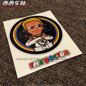 西西车贴 罗西医生卡通人物车贴 汽车改装车贴划痕反光贴纸装饰贴