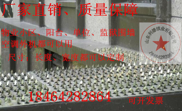 楼层阳台防爬刺 小区空调台防盗刺 管道不锈钢防爬刺钉 燃气管刺