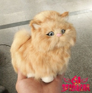 包邮会叫宠物猫仿真猫咪毛绒玩具摆件小猫玩偶动物动物公仔模型