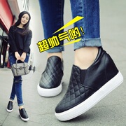 Lok Fu shoes women platform platform with increased leisure shoes women's shoes at the end of the spring and autumn lazy set foot pedal 2016 tide shoes