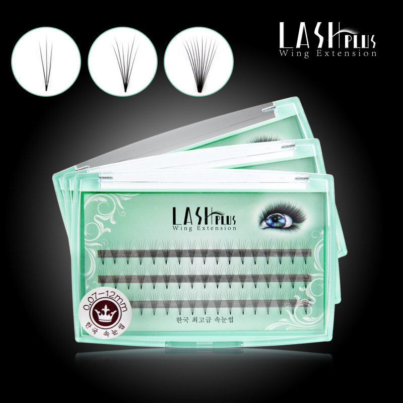 嫁接种植假睫毛单簇株三根超柔软朵毛自然逼真韩国原料浓密卷翘