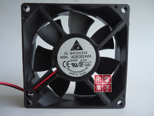 台湾台达DELTA 8025 DC24V 0.21A AUB0824VH工控/变频器散热风扇