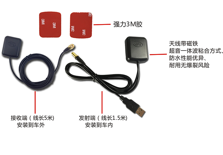 GPS信号放大器 GPS增强器 车载导航手机记录仪电子狗搜星慢不定位