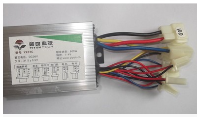 翼昀YK31C有刷控制器800W48V36V24V电动三轮车 EVO滑板车自行车