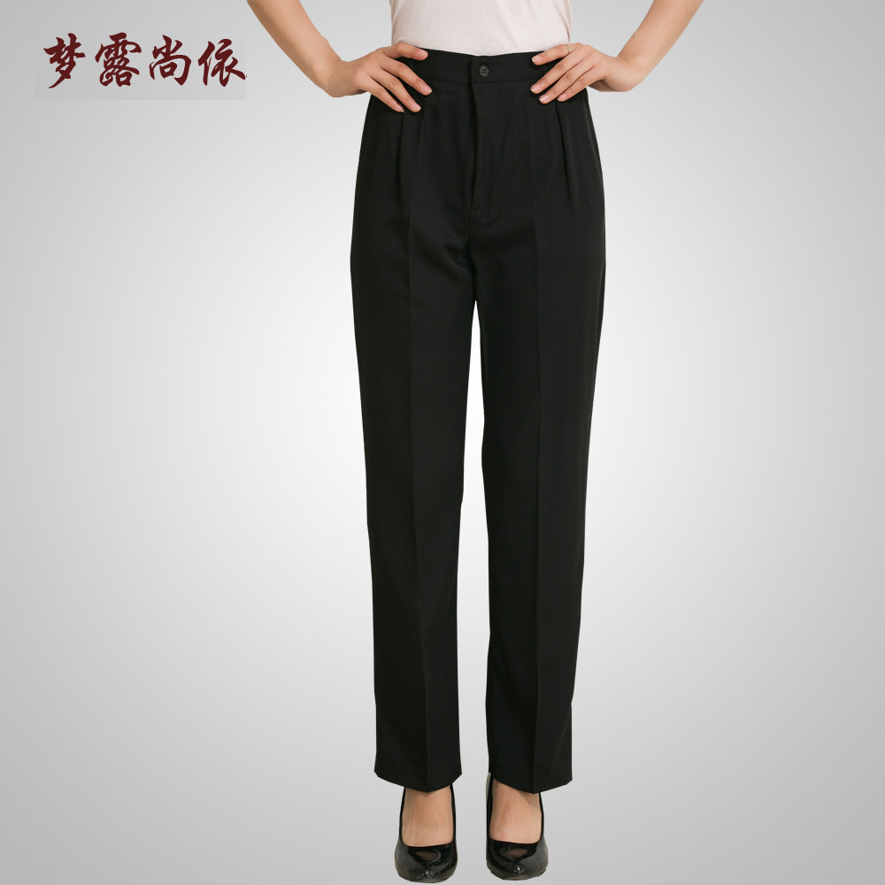 卡丹皇女士咖啡色工作长裤