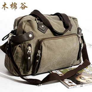 木棉谷 Trend retro travel bag, shopping bag, one-shoulder bag