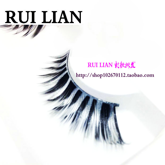 艺术舞台夸张创意彩妆造型夜店用白色斑马纹假睫毛 批发10对包邮