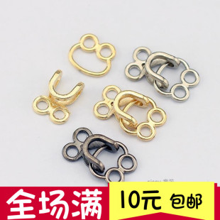 风衣隐形挂钩 连接扣纽扣 风纪扣 SISSY高档金属貂皮皮草暗扣挂扣