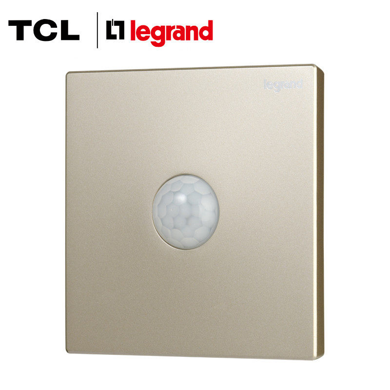 TCL罗格朗开关插座开关面板墙壁开关插座仕典系列人体感应三线