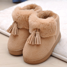 Chaussons enfants en suède pour hiver - semelle tendon - Ref 1007401 Image 6