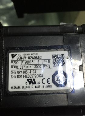 议价SGMJV-02ADA6C 日本安川 160102马达伺服 原装现货