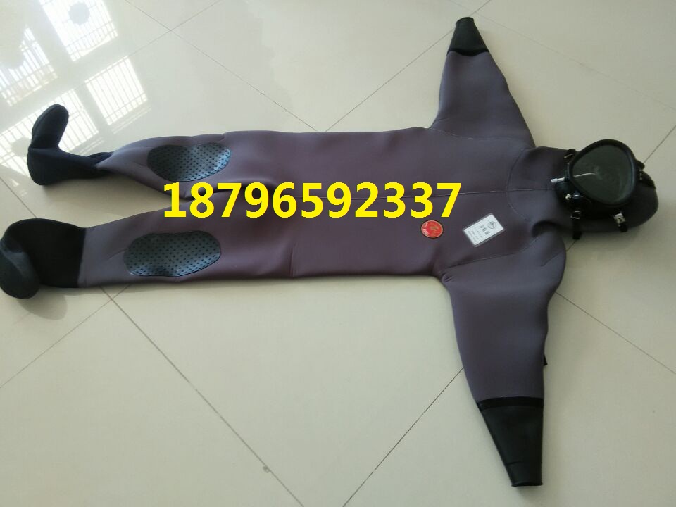 冬季全干式潜水服693连体全封闭面罩潜水衣工程全密封救生打捞服