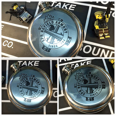 美利堅洋行獨家SPRNG FIELD不鏽鋼5盎司酒壺春田