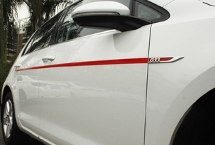 车身拉花 大众高尔夫7 GTI车身红线 专用R标腰线 汽车贴纸 改装